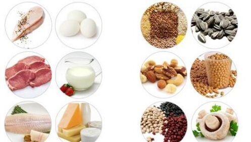 Produtos cun alto contido de proteína animal e vexetal para potencia masculina